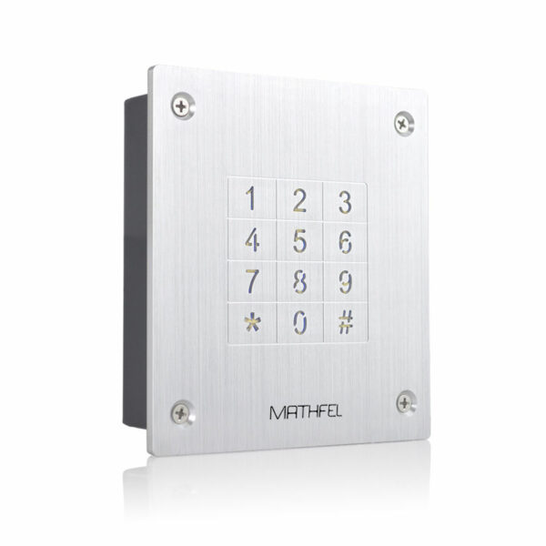 Codeschloss Zugangssystem (Unterputz) - Silber, Aluminum gebürstet
